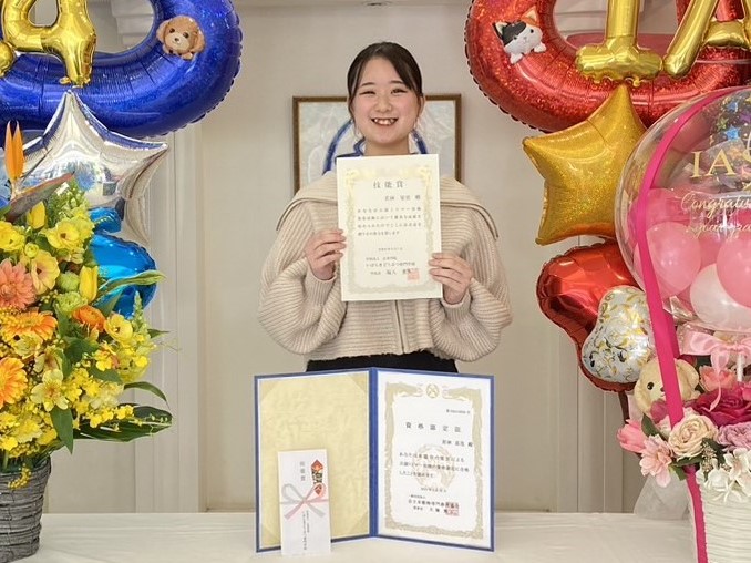 公認トリマー初級技術賞 写真